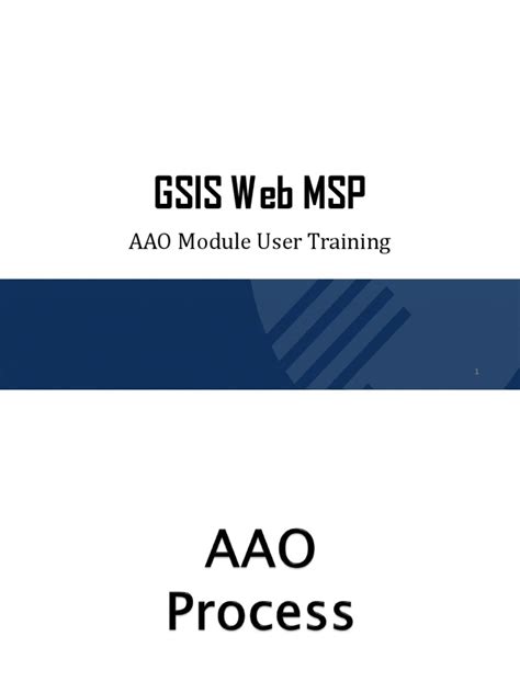 aao certification login|GSIS Web MSP .